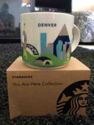 Starbucks “You Are Here” Collection 14oz Denver  2012 Coffee Mug Discontinued - Sold on eBay Nov, 12th 2018 for $11.50