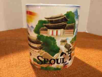 Starbucks 2012 SEOUL DAY 16 Ounce Coffee Mug Korea City Landscape - Sold on eBay Nov, 10th 2018 for $17.50