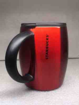 Starbucks Stainless Steel Coffee Barrel Mug Travel Cup 2012 14 oz w Lid - Sold on eBay Nov, 10th 2018 for $17.99