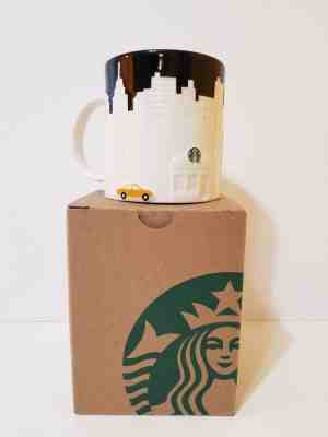 Starbucks collectible Mug, New York City, 2012, 3D skyline, taxi, black sky, NIB - Sold on eBay Nov, 10th 2018 for $29.99