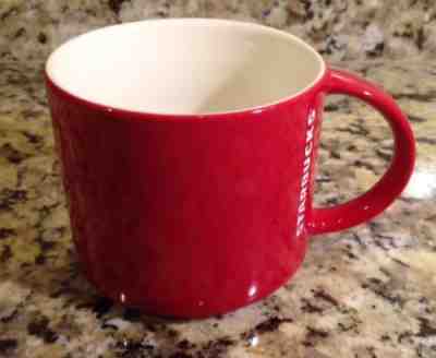 2012 Starbucks Coffee Mug New Bone China Red With White Interior - Sold on eBay Nov, 10th 2018 for $12.00