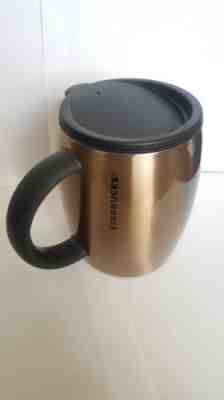 Starbucks Stainless Steel Coffee Barrel Mug Travel Cup 2012 14 oz w Lid - Sold on eBay Nov, 9th 2018 for $20.50