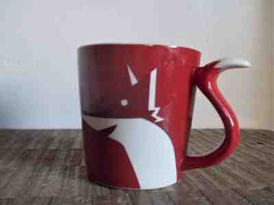 2012 Starbucks Red Fox Mug with Fox Tail Handle - Sold on eBay Nov, 8th 2018 for $7.00