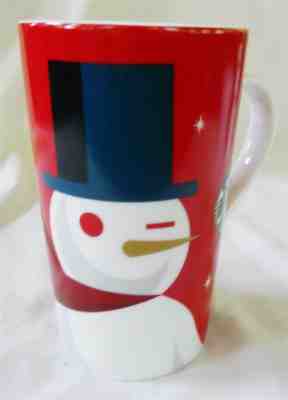 Starbucks Mug 2013 Holiday Snowman Tall Red - Sold on eBay Nov, 15th 2018 for $10.00
