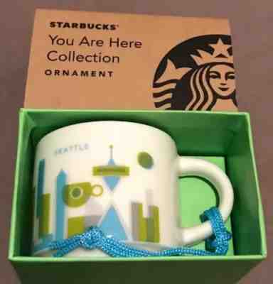 New 2013 Starbucks Mug and Ornament Seattle You Are Here Boxed NIB - Sold on eBay Nov, 13th 2018 for $11.00
