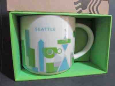 Starbucks Seattle YAH You Are Here Mug Cup NIB New 2013 - Sold on eBay Nov, 13th 2018 for $17.99