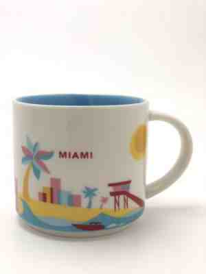 2013 Starbucks Miami You Are Here Coffee Mug Cup YAH Collection - 14oz - Sold on eBay Nov, 12th 2018 for $7.95
