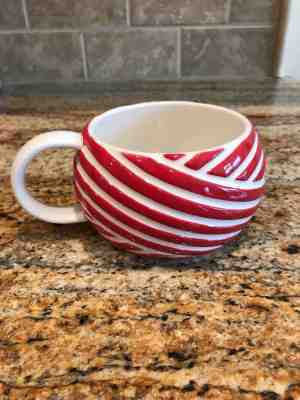 Starbucks Christmas Peppermint Candy Cane Striped Coffee Tea Mug Cup 2013 - Sold on eBay Nov, 12th 2018 for $5.24