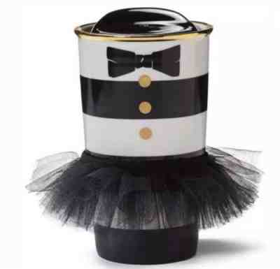 Starbucks 2013 Alice Olivia Travel Coffee Mug Ceramic Striped Tuxedo Tutu NEW - Sold on eBay Nov, 12th 2018 for $72.24