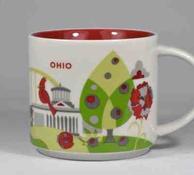 Starbucks Ohio You Are Here Collectors Coffee Mug Cup 14 Oz YAH Collection 2013 - Sold on eBay Nov, 12th 2018 for $21.84