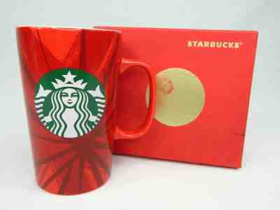 Starbucks 16 oz Red Latte Mug Christmas Holiday Cup Mermaid Siren 2014 NEW w Box - Sold on eBay Nov, 18th 2018 for $23.87