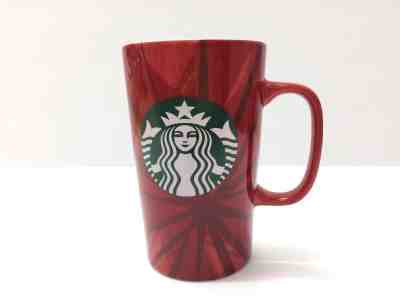 Starbucks 2014 Red Tall Holiday Christmas Coffee 16oz mug Cup - Sold on eBay Nov, 17th 2018 for $18.88