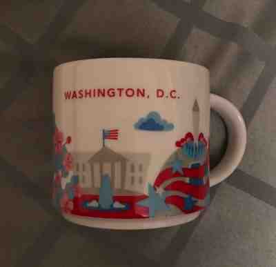 STARBUCKS You Are Here Washington DC Cherry blossoms Coffee Tea Mug Rare 2014 - Sold on eBay Nov, 17th 2018 for $15.99