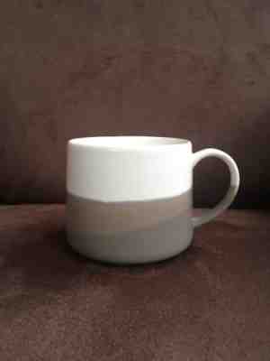 Starbucks Ombre White Brown Gray Dipped 10 oz Ceramic Coffee Cup Mug 2014 - Sold on eBay Nov, 16th 2018 for $9.99