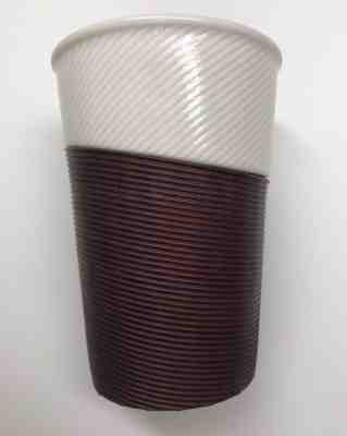 Starbucks 2014 White Purple Rubber Grip Sleeve Tumbler Travel Coffee Mug 8 oz - Sold on eBay Nov, 15th 2018 for $15.95
