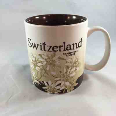 Starbucks Switzerland 2014 Global Icon Collector Series 16 oz Coffee Mug Cup - Sold on eBay Nov, 15th 2018 for $22.00