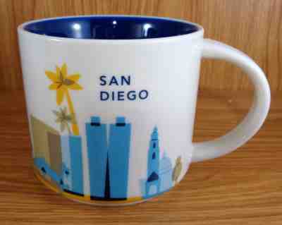 Starbucks 14 Oz YOU ARE HERE 2014 ~ SAN DIEGO ~ Mug   - Sold on eBay Nov, 14th 2018 for $8.00