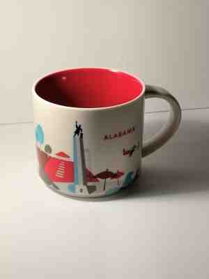 2014 Starbucks Alabama Collector Series You Are Here Mug 14 Oz State Landmarks  - Sold on eBay Nov, 14th 2018 for $20.24