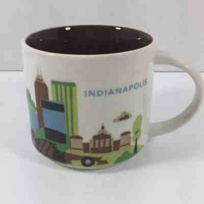 Starbucks Indianapolis Coffee Mug You Are Here Collection 2014 Ceramic - Sold on eBay Nov, 13th 2018 for $5.99