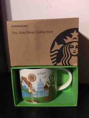 New in Box Starbucks You Are Here Utah Coffee 14 oz Mug 2014  - Sold on eBay Nov, 12th 2018 for $19.88