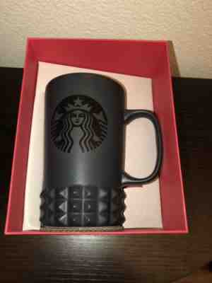 Starbucks 2014 Dot Collection Matte/Black Studded 16oz Coffee Mug NEW  - Sold on eBay Nov, 11th 2018 for $18.99
