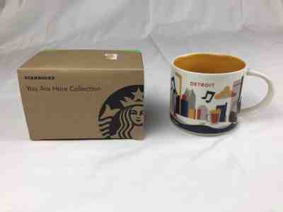 Starbucks 2014 Detroit 14 oz You Are Here YAH Collection Mug Coffee Cup Tea - Sold on eBay Nov, 10th 2018 for $10.00