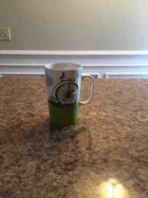 Starbucks 2014 Penny Farthing Bicycle Blue Bird Tall Mug 16 oz - Sold on eBay Nov, 10th 2018 for $5.00