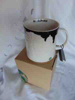 New NIB STARBUCKS Coffee Mug Relief City Collector Series SINGAPORE 16 oz 2014 - Sold on eBay Nov, 10th 2018 for $49.99