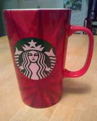 Preowned Holiday 2014 Starbucks Christmas 16 oz Red Tall Latte Coffee Mug Cup - Sold on eBay Nov, 10th 2018 for $12.00