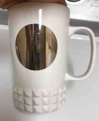 Starbucks 2014 Travel Mug White Ceramic Tall Coffee Cup  Logo Embossed 16 oz - Sold on eBay Nov, 10th 2018 for $16.98