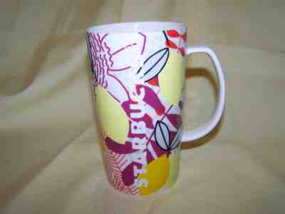 Starbucks 2015 Limited Floral Tropical Etched Starbucks 16 oz. Coffee Mug/Cup - Sold on eBay Nov, 17th 2018 for $12.00