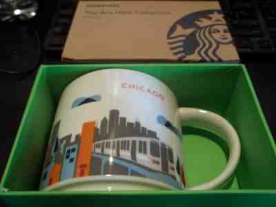 Starbucks Chicago You Are Here Collection 2015 Mug NEW IN BOX - Sold on eBay Nov, 16th 2018 for $12.99
