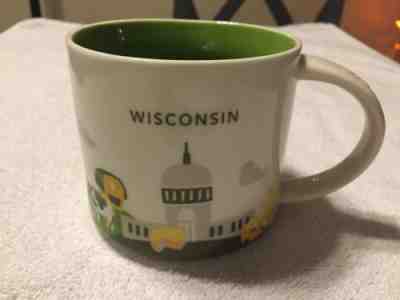 2015 Starbucks Mug, You Are Here Collection, Wisconsin, 14 oz. Mint - Sold on eBay Nov, 16th 2018 for $11.00