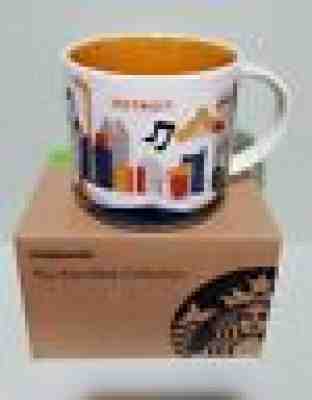 STARBUCKS Detroit "You Are Here" Coffee Cup Mug 2015, 12 oz. - Sold on eBay Nov, 16th 2018 for $10.25