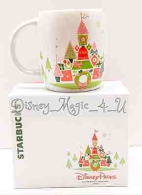 NEW Starbucks Disney Parks 2015 Christmas Castle Holiday Ceramic Mug - Sold on eBay Nov, 16th 2018 for $41.96
