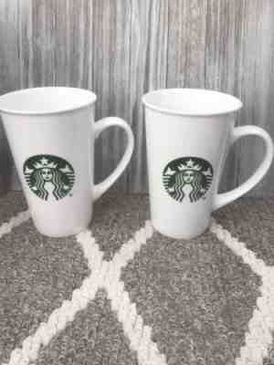 2 Starbucks 2015 Mermaid Logo Tall Coffee Mug Cup 18oz - Sold on eBay Nov, 14th 2018 for $18.99