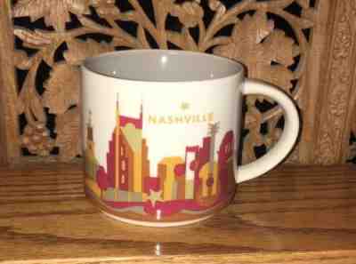 STARBUCKS NASHVILLE YOU ARE HERE 2015 MUG 14oz EXCELLENT - Sold on eBay Nov, 13th 2018 for $22.95