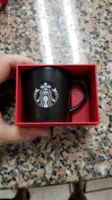 New Boxed 2015 Starbucks Black Matte Espresso Cup 3oz Demitasse Mug Siren Logo - Sold on eBay Nov, 13th 2018 for $9.00