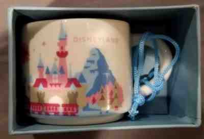 NEW Starbucks Disney 2015 DISNEYLAND YAH ORNAMENT 1st edition  mini-mug 2 oz  - Sold on eBay Nov, 12th 2018 for $48.33