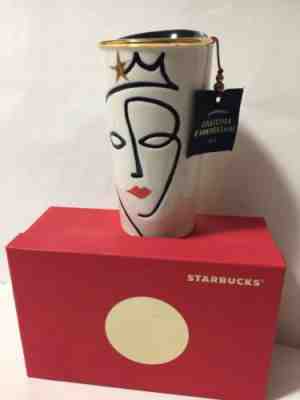 Starbucks 2015 Anniversary Collection Siren Crown Ceramic Tumbler Traveler Mug  - Sold on eBay Nov, 12th 2018 for $35.00