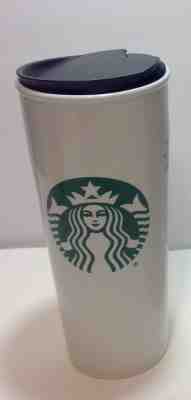 Starbucks Logo Double Wall Ceramic Travel Mug 16 Oz White Tumbler 2016 NIB - Sold on eBay Nov, 17th 2018 for $10.51