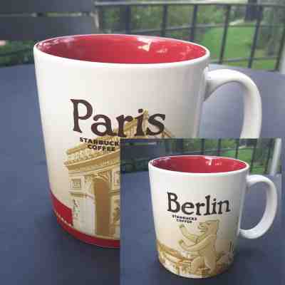 2 Original Starbucks City Mugs 16 oz PARIS VER.2 & BERLIN VER.2 Series 2016-2017 - Sold on eBay Nov, 16th 2018 for $60.00