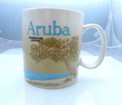 2016 Starbucks Aruba  Coffee  Mug 16 oz With Divi Tree Picture - Sold on eBay Nov, 16th 2018 for $12.50
