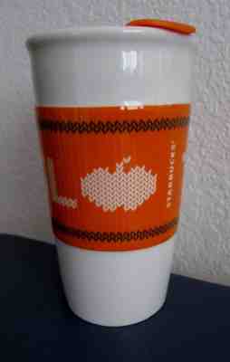 Starbucks Team PSL Pumpkin Spice Latte Ceramic Travel Mug With Lid 2016 10oz. - Sold on eBay Nov, 15th 2018 for $9.00