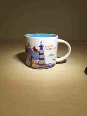 STARBUCKS North Carolina Mug 2016 - You Are Here Collectible - Sold on eBay Nov, 13th 2018 for $11.00