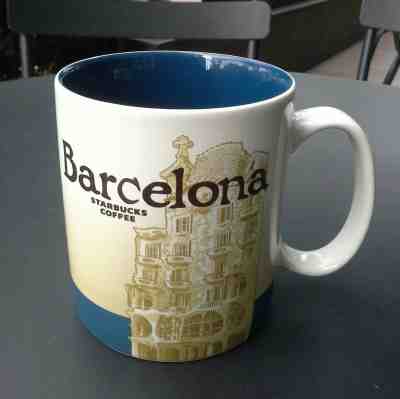 Original Starbucks BACELONA City Mug Spain 16 oz Series 2016-2017 Discontinued - Sold on eBay Nov, 13th 2018 for $22.50