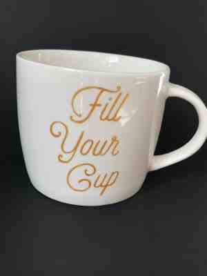 STARBUCKS Fill Your Cup 16.9 oz / 500ml Large 2016 Ceramic Coffee Cup/Mug  - Sold on eBay Nov, 13th 2018 for $7.00