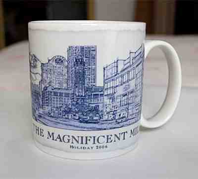 Starbucks Mug 2016 THE MAGNIFCENT MILE building City Collector Series 18 oz - Sold on eBay Nov, 13th 2018 for $9.01