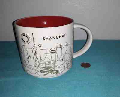 STARBUCKS You Are Here Collection CHRISTMAS IN SHANGHAI Ceramic Mug 2017 - Sold on eBay Nov, 17th 2018 for $21.99