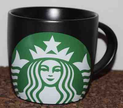 Rare 2017 Starbucks 14 oz Siren Barrel Coffee Tea Mug 14 oz Black w/ Green Logo - Sold on eBay Nov, 16th 2018 for $10.00